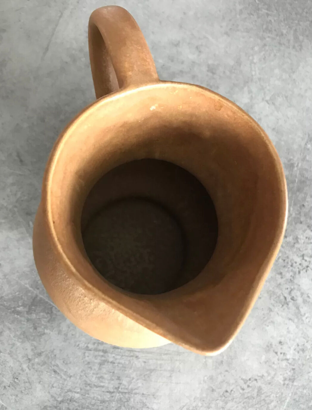 Pichet broc carafe in grès cerame "old sandstone" rhoda beige matte 17 cm