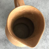 Pichet broc carafe en grès cérame « vieux grès » rhoda beige mat 17 cm