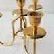 Chandelier 4 brass branch 80's