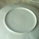 White porcelain oyster plates