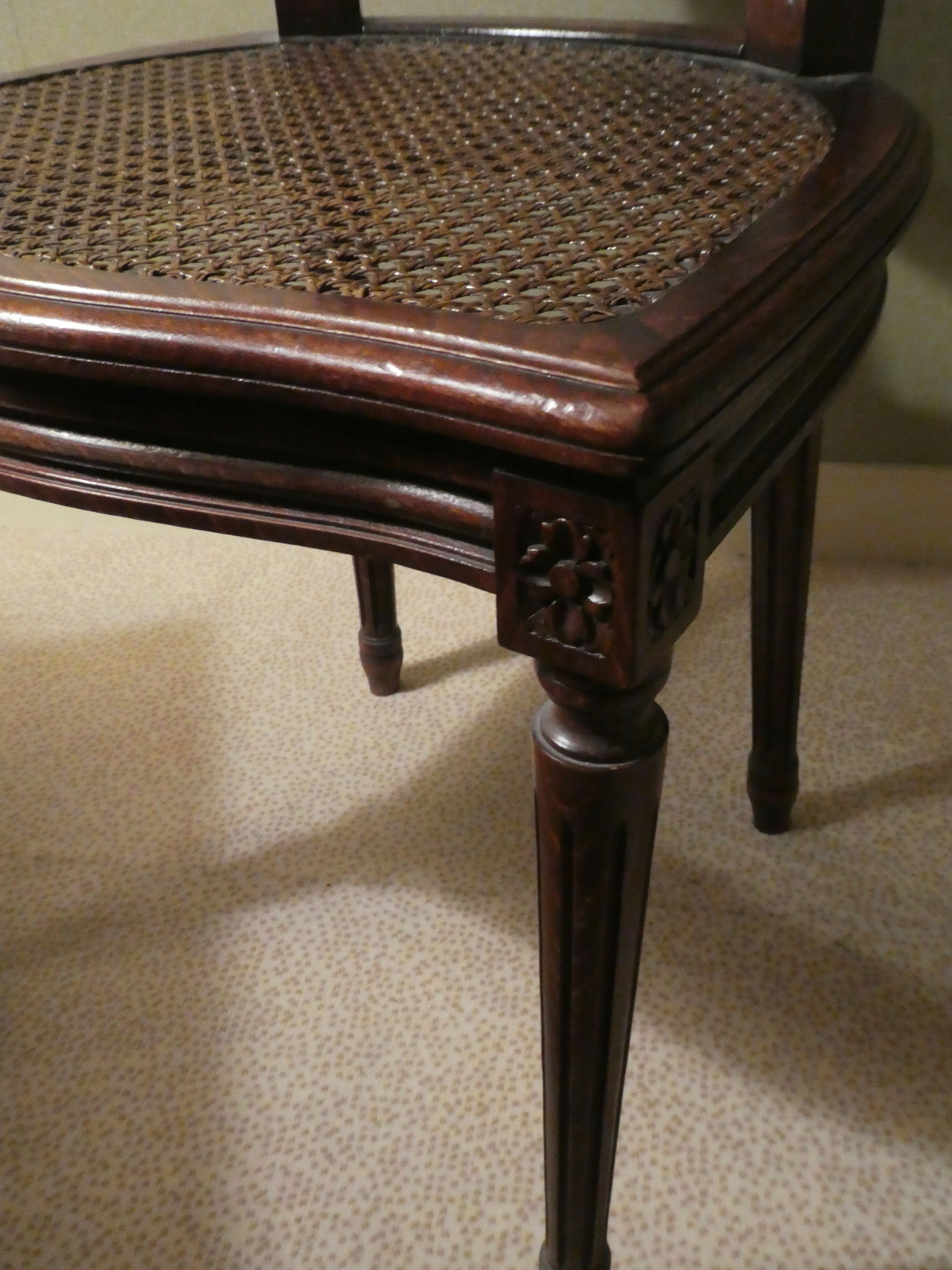 Louis XVI style medallion chair