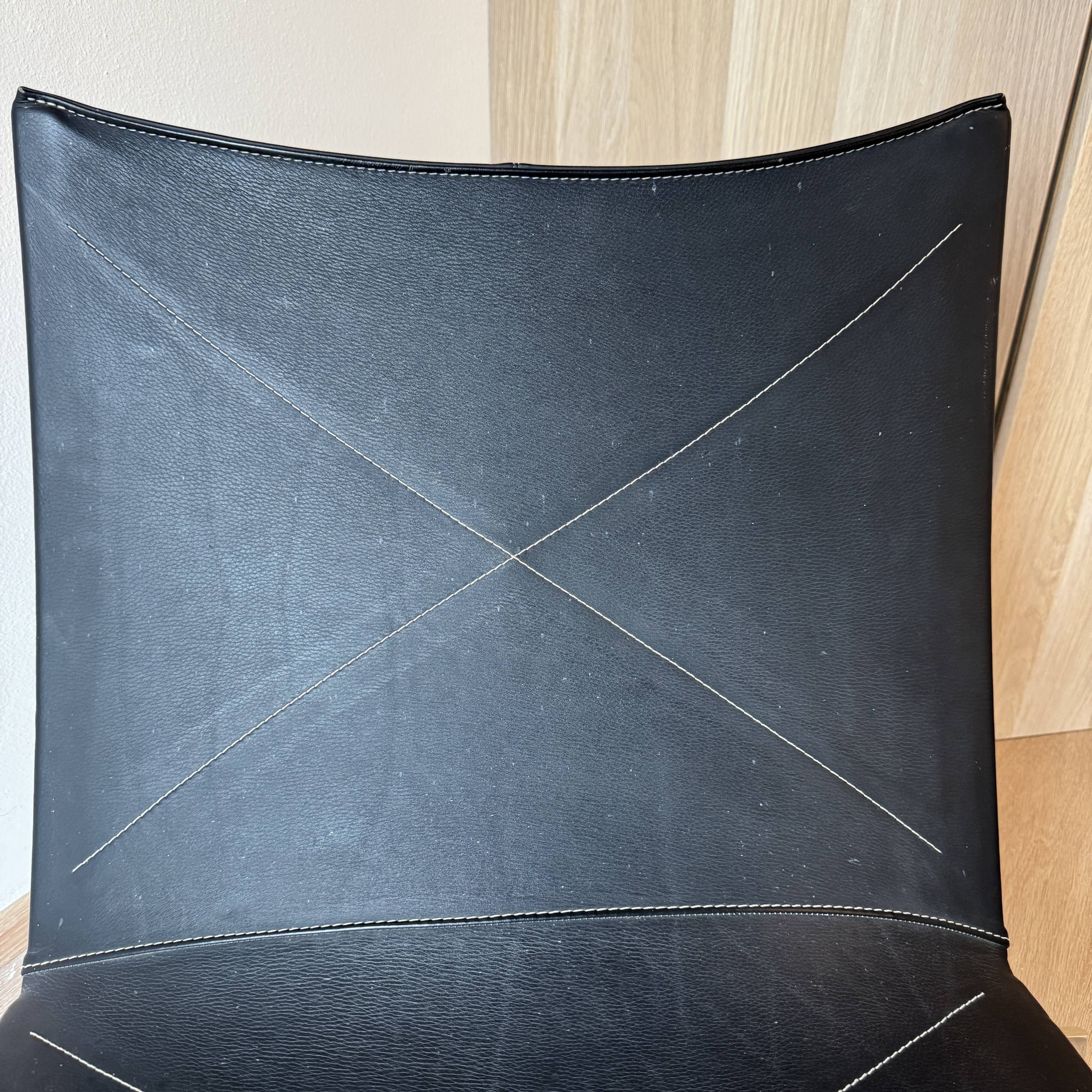 PK22 Lounge Chair by Poul Kjærholm for Fritz Hansen, Black Leather, 2007