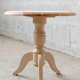 Old wooden pedestal table
