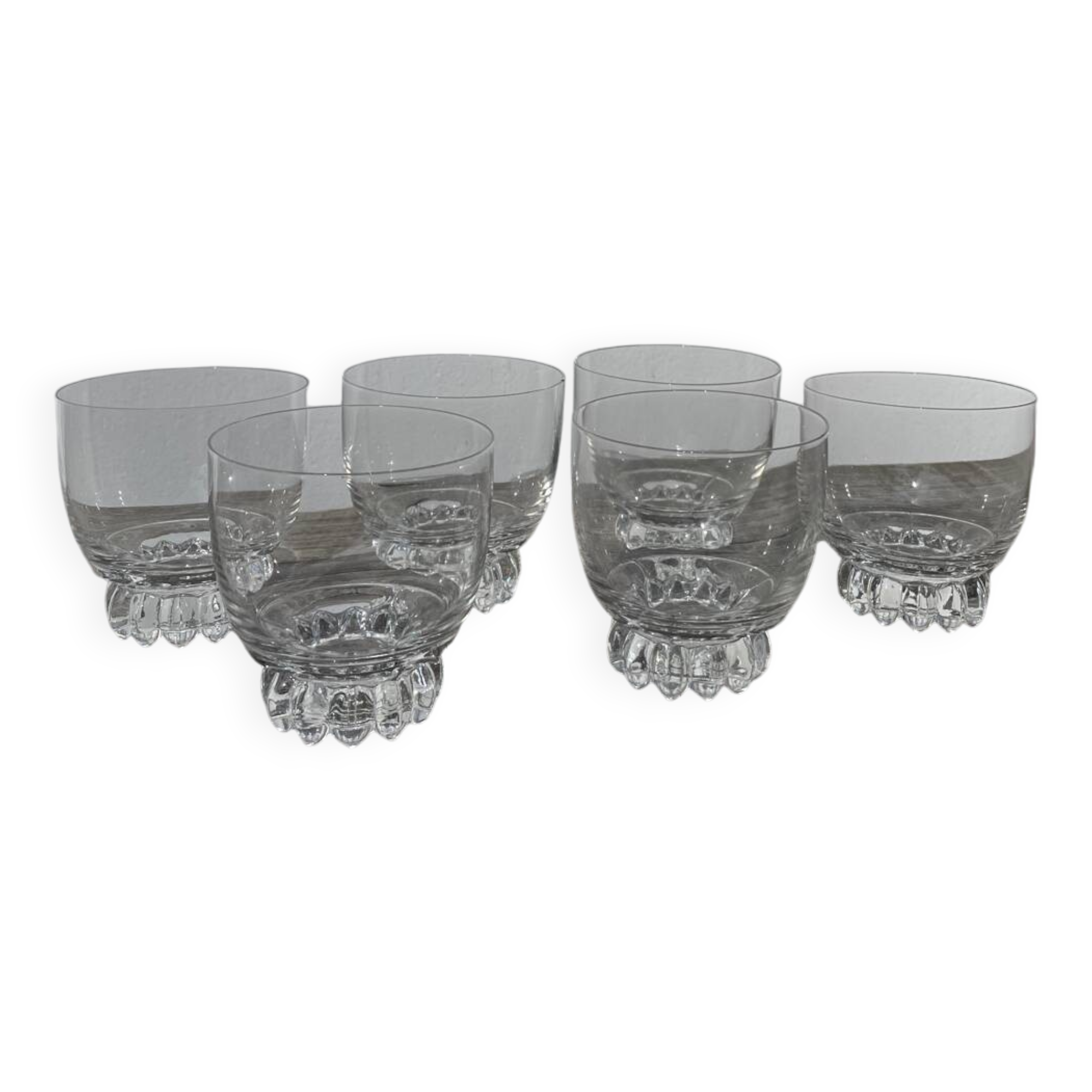 6 crystal glasses