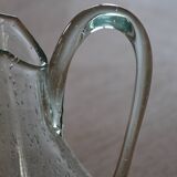 Carafe/pitcher signed Biot blown glass