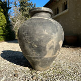 Ancient terracotta pottery jar from the 19th century