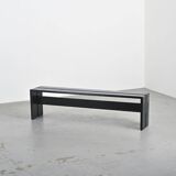 Solid pine bench, Les Arcs, circa 1973