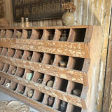 Antique seed cabinet with compartments