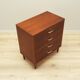 Teak chest of drawers, Danish design, 1970s, production: Denmark