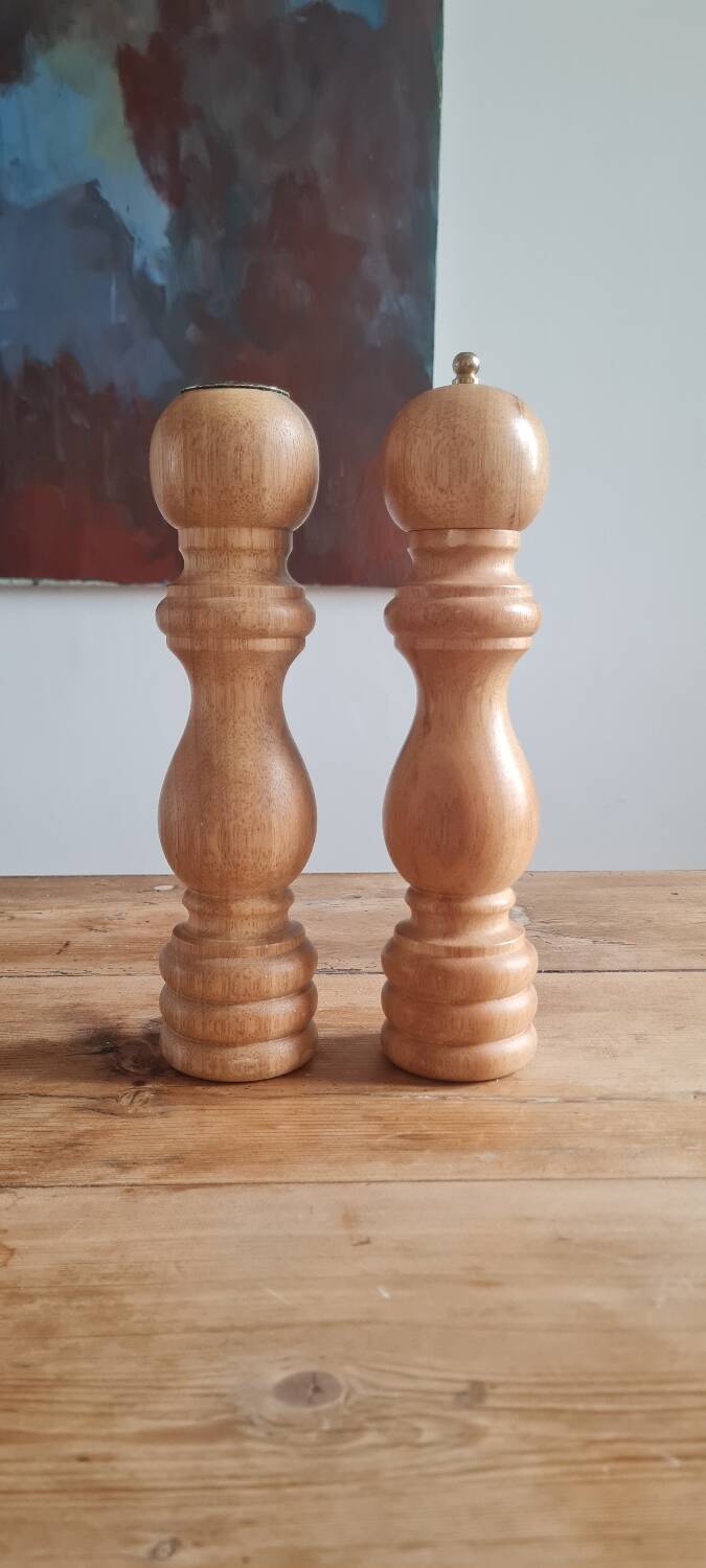 Marilux pepper mill and salt shaker