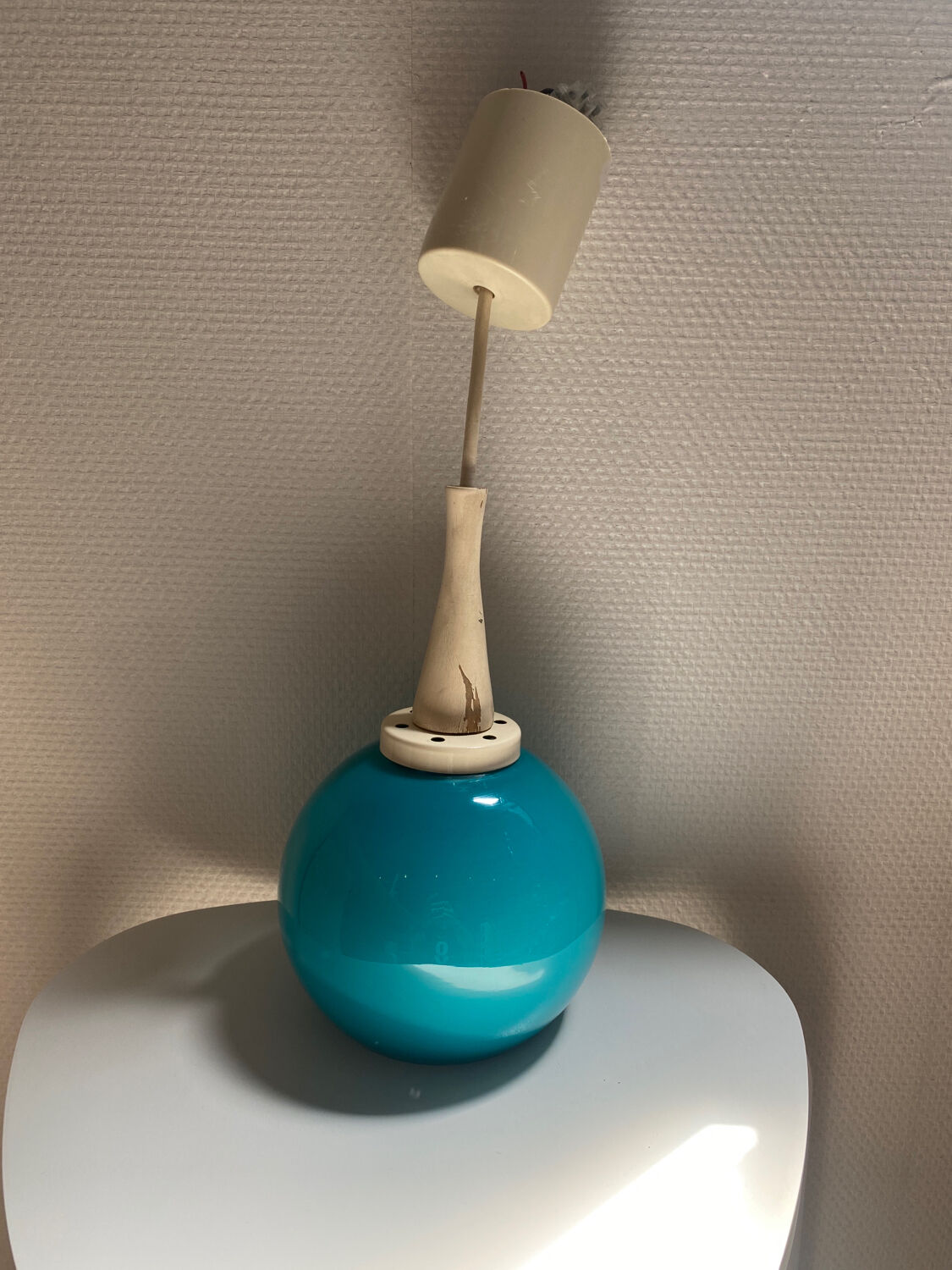 Blue vintage hanging lamp