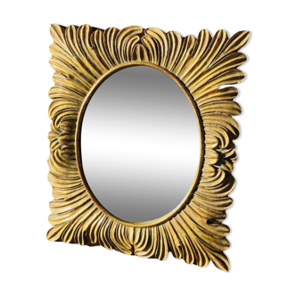 Vintage rectangle sun mirror