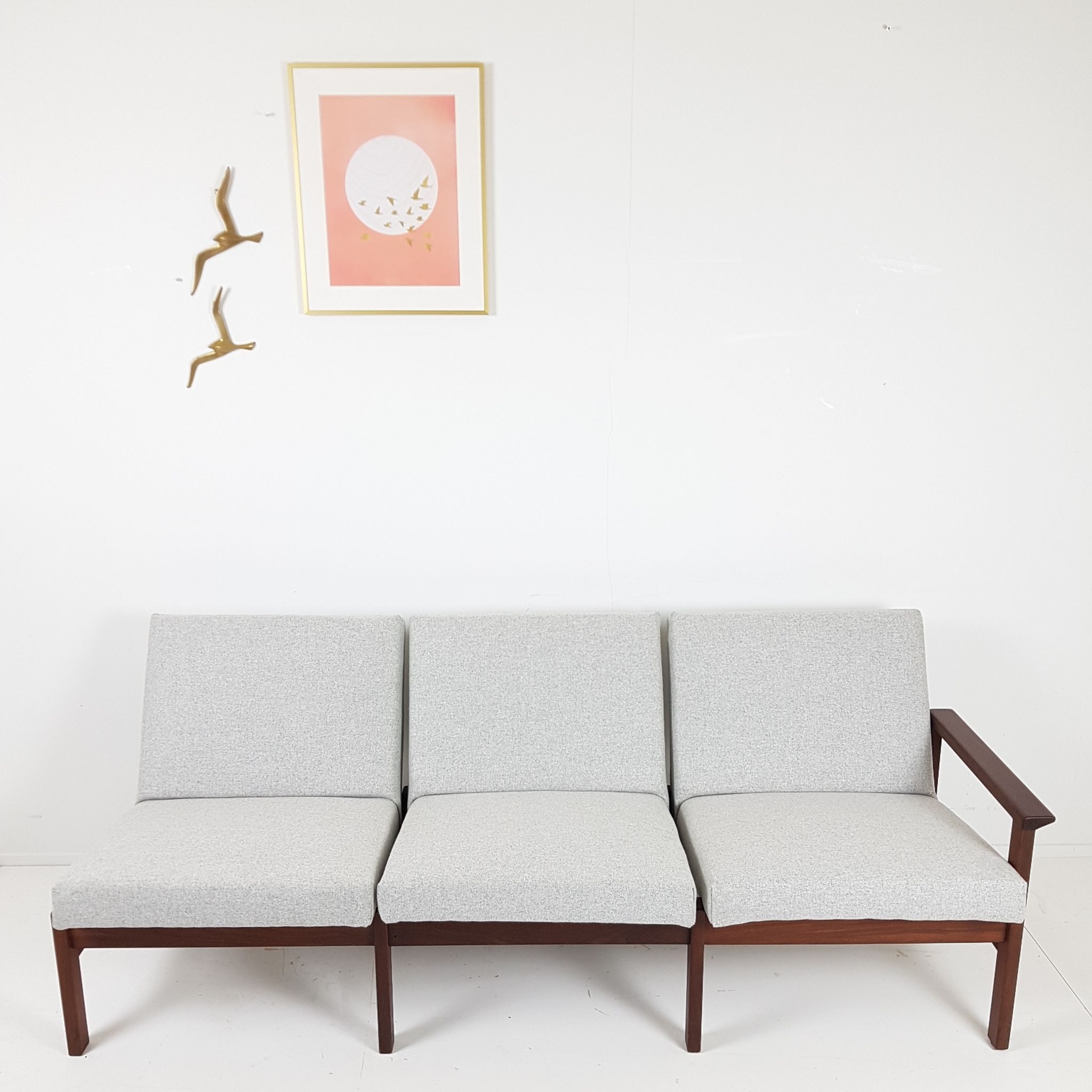 Canapé kvadrat laine gris Yngve Ekström pour Pastoe