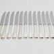 Europ - 12 silver-plated metal knives Uniplat