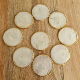 Ensemble de 9 sous-verres en nacre