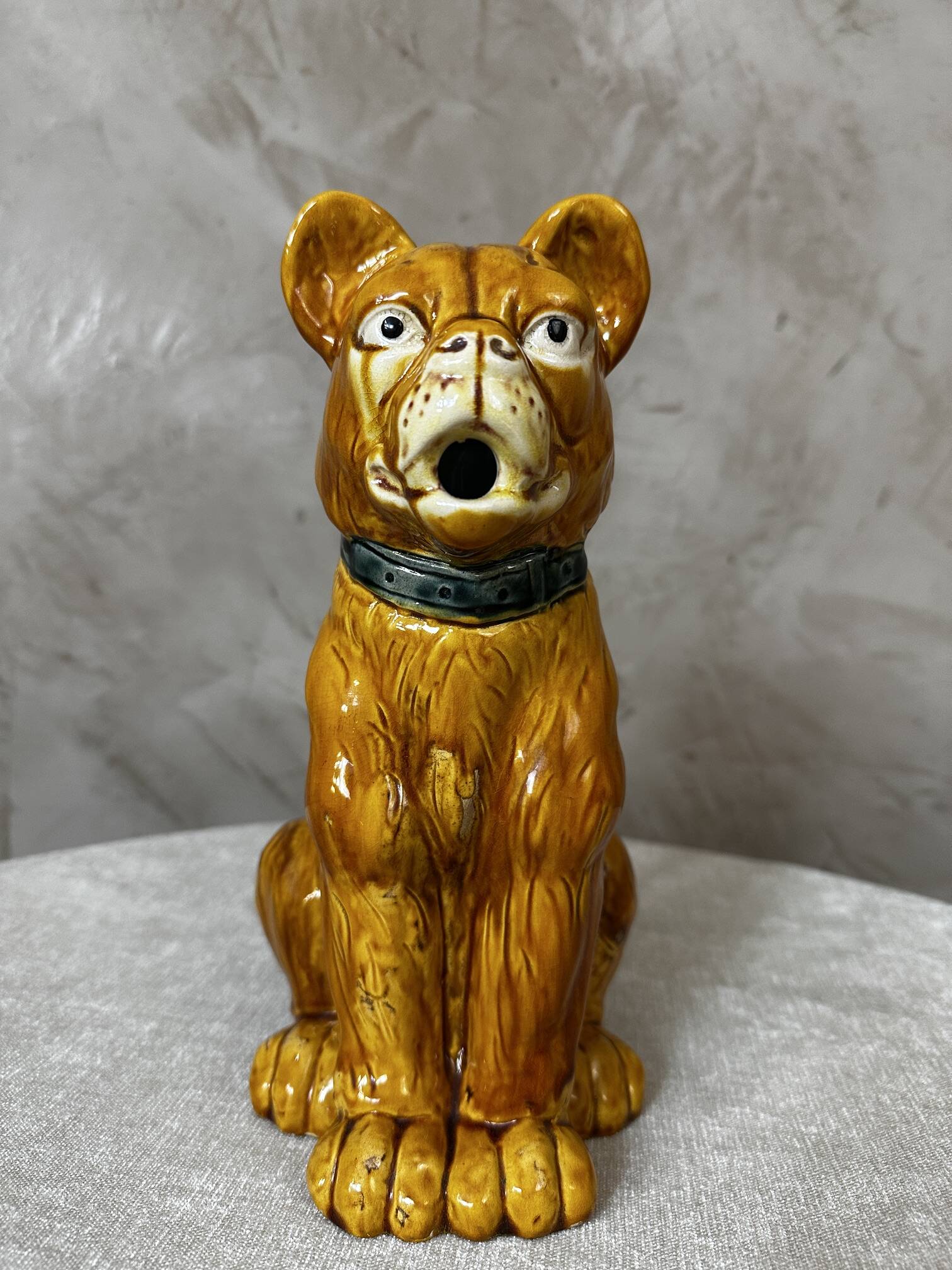 Dog ceramic jug