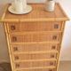 Dal Vera rattan chest of drawers, Italy circa 1970