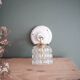 Small chiselled glass wall light