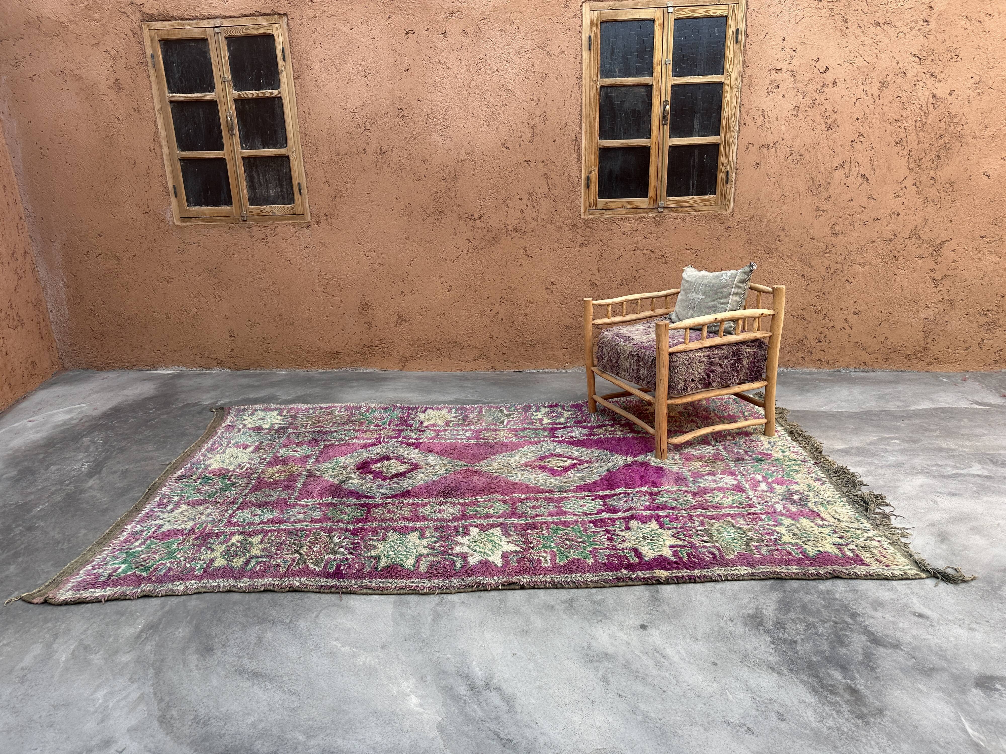 Moroccan Purple Carpet - 190 x 320 cm