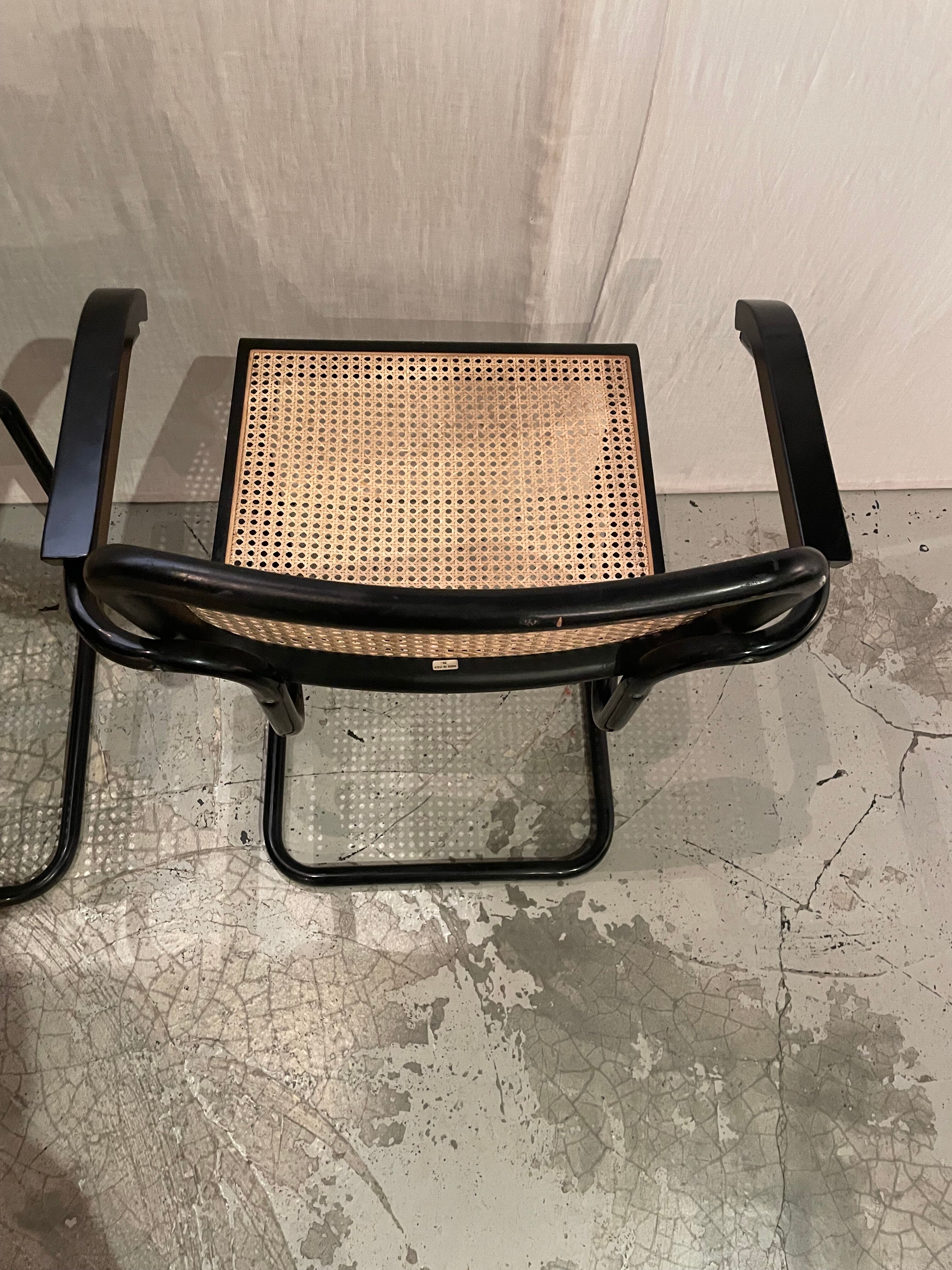 Paire de chaises Cesca B32 par Marcel Breuer années 1970