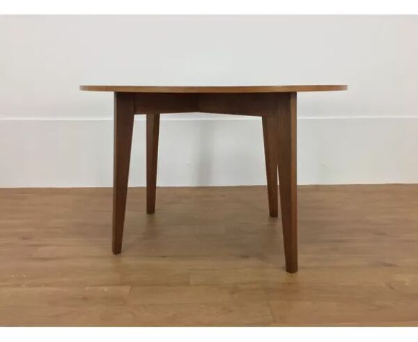 Table d'appoint haricot bois pied compas, années 50