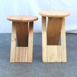Pair of Suzy folding stools by Adrian Reed for Prince Design Works 1980