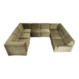 Large U shape modular sofa, 1970s