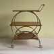 Art deco rolling bar cart, hungary 1930s