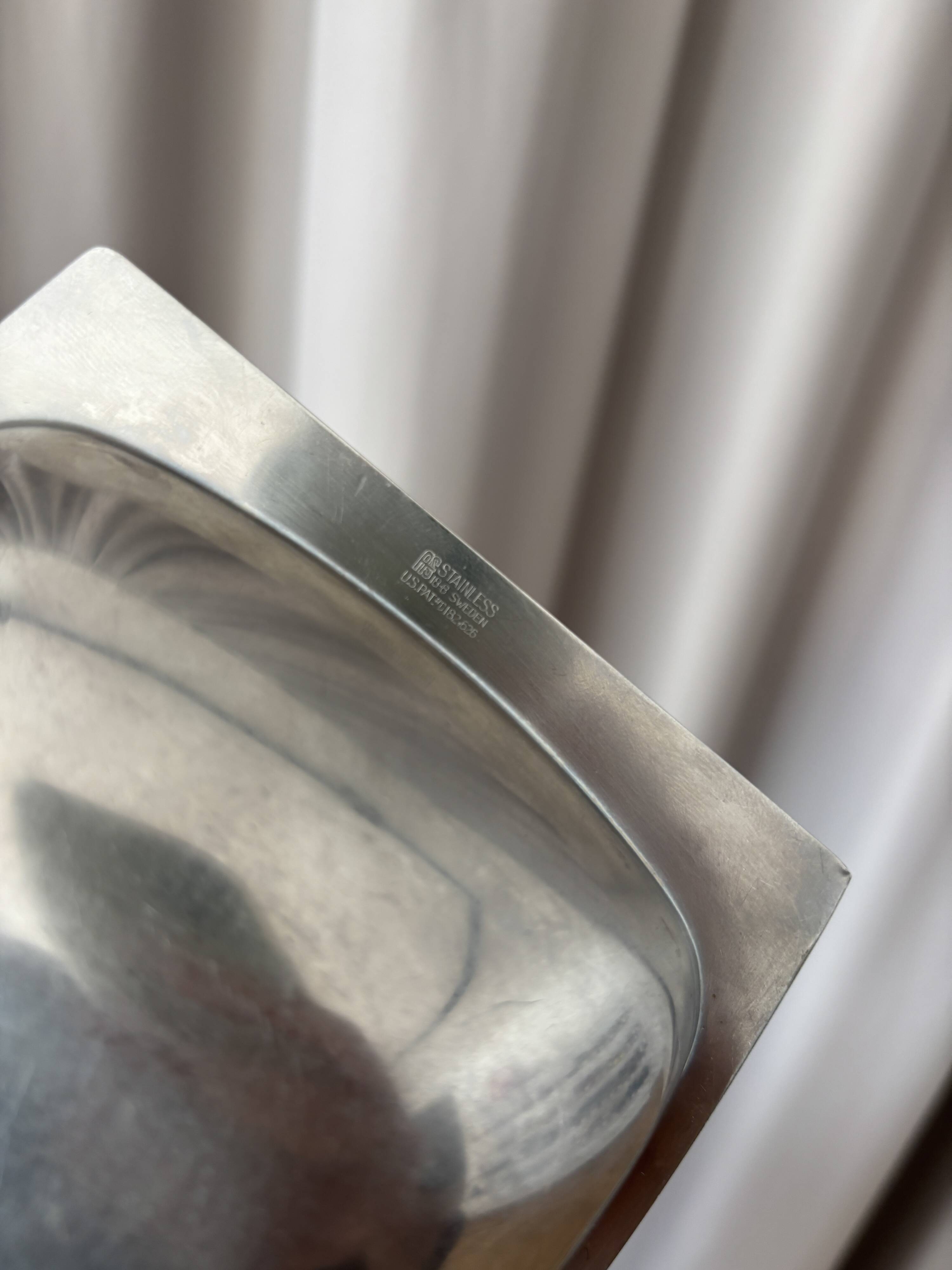 Vintage stainless steel dish / catchall AS Sweden