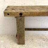 Vintage solid wood workbench