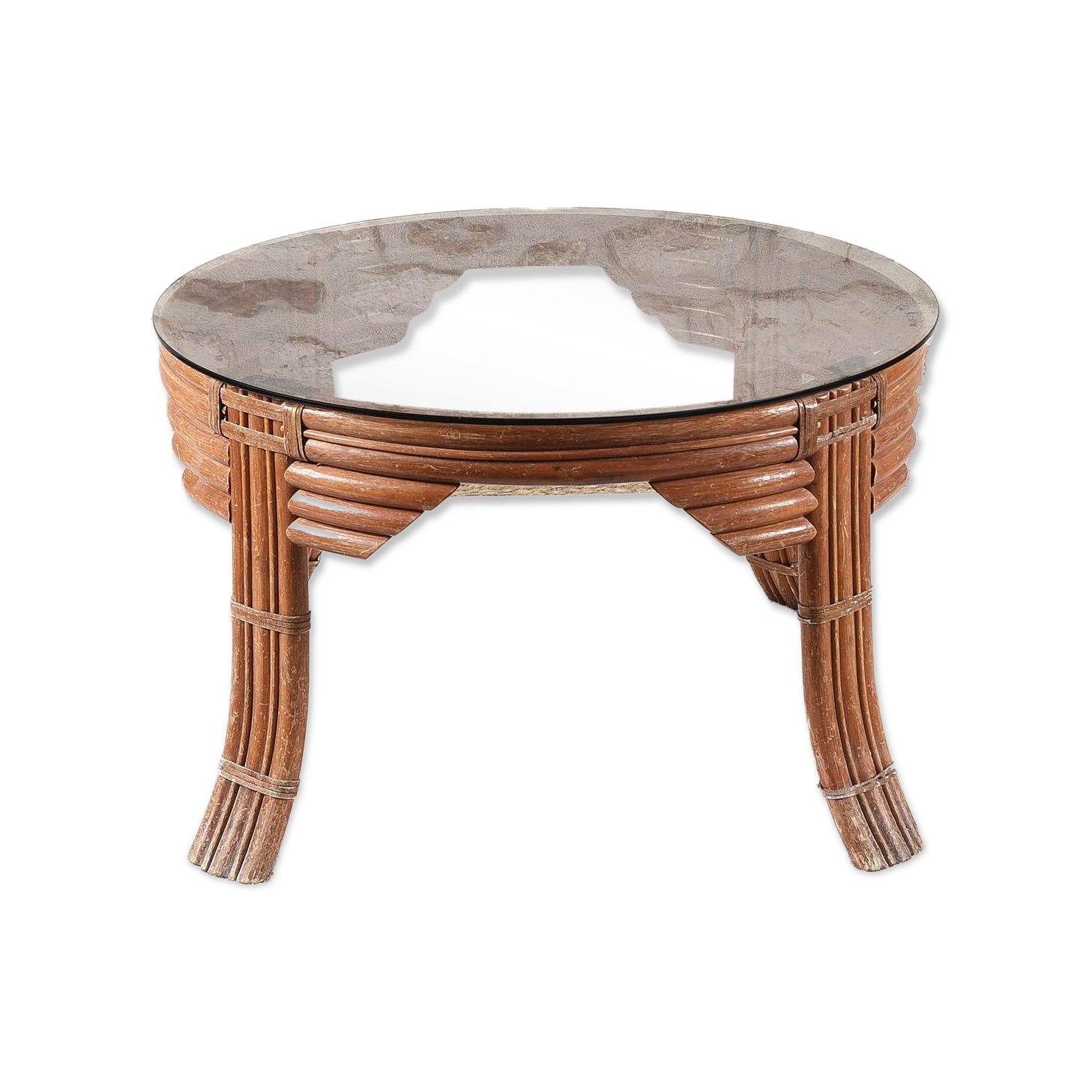 Vintage rattan coffee table