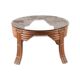 Table basse vintage en rotin