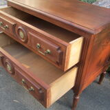Parisian jumping chest of drawers, 2 drawers, Louis XVI style