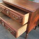 Commode sauteuse parisienne, 2 tiroirs, style Louis XVI