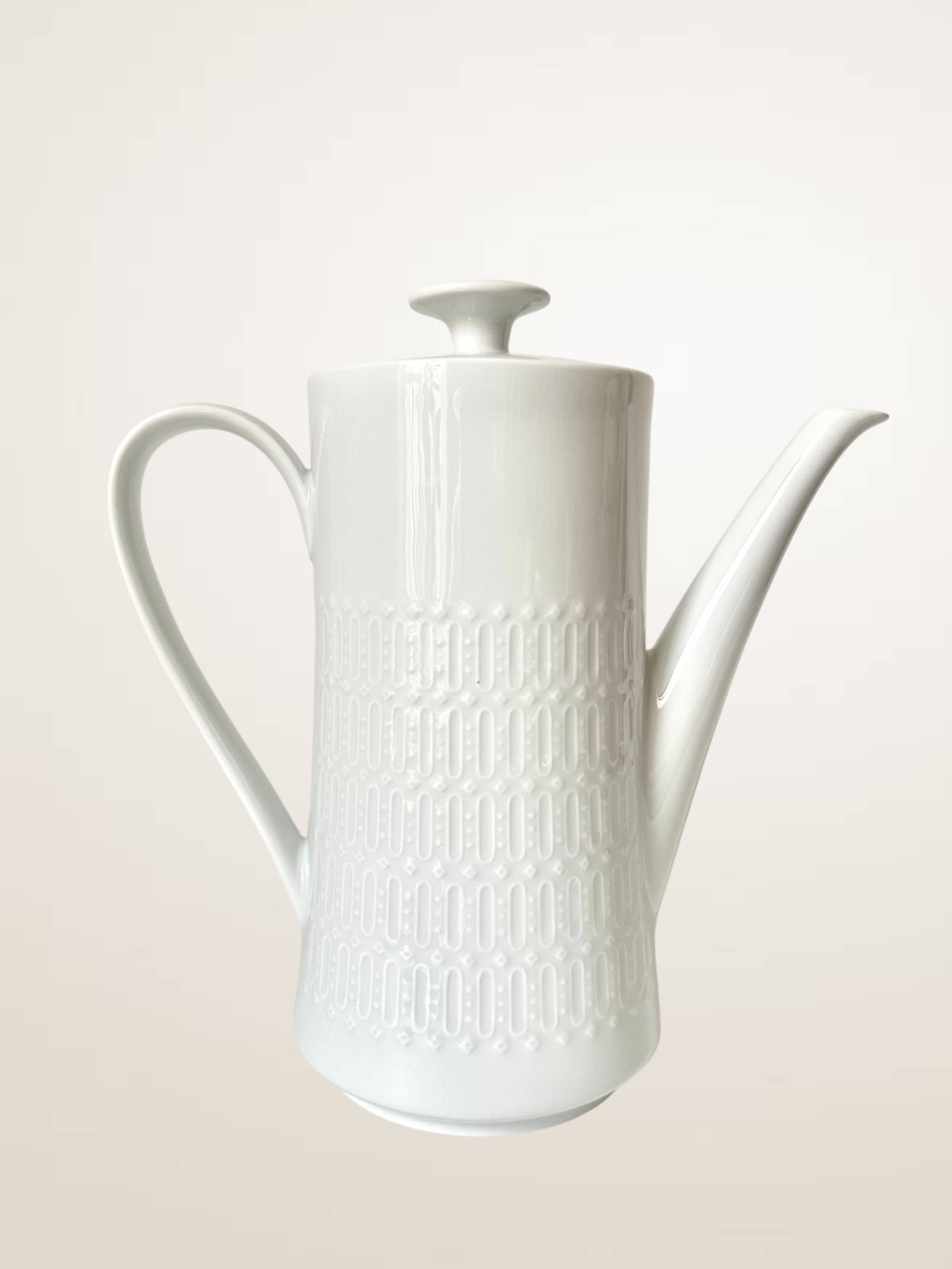White porcelain coffee pot Winterling