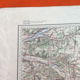 Châteauroux (Indre) Old Geographical Map drawn up, engraved, published...