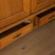 Classic Biedermeier wardrobe made of solid oak around 1840