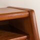 Danish teak mid century modern secretaire cabinet with a desk and vanity
