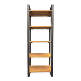 Shelf, industrial style bookcase in metal and wood.