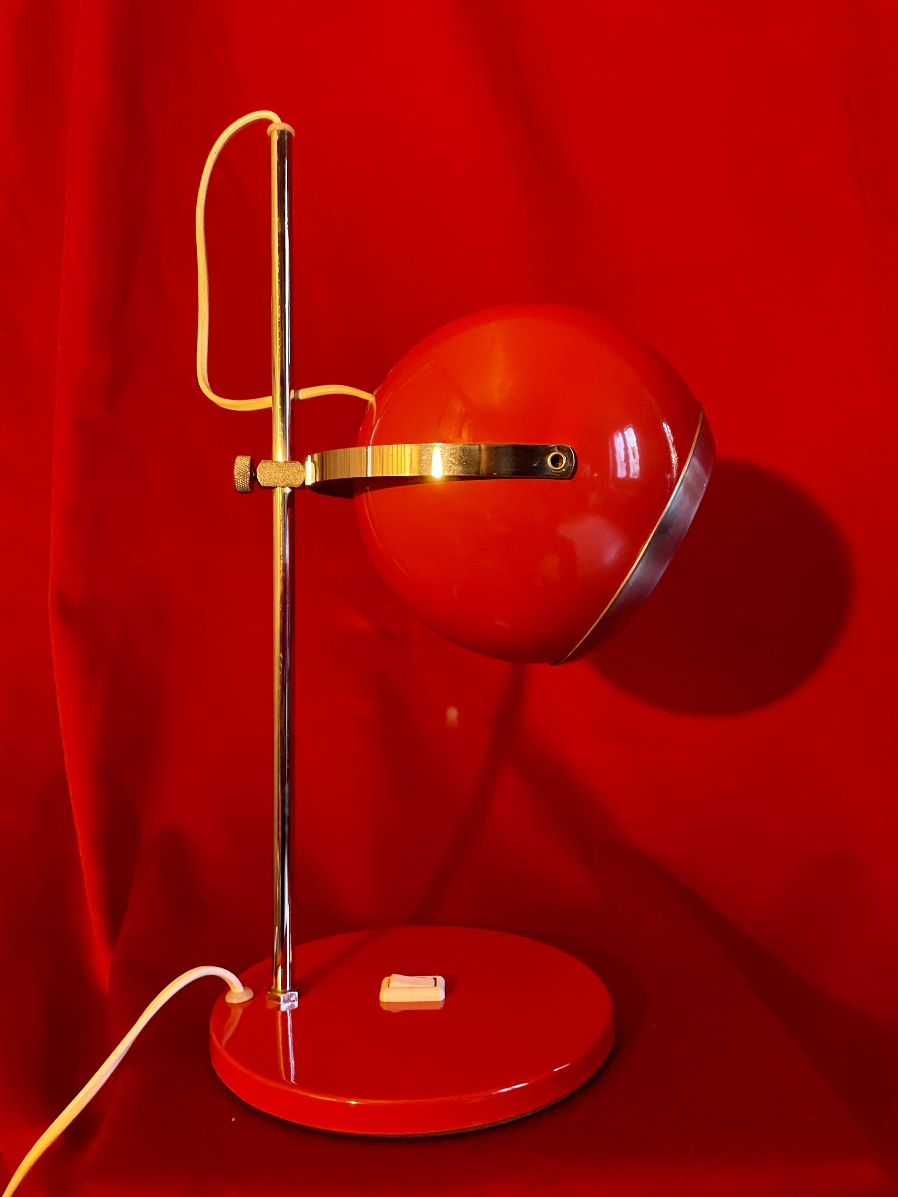 Large Eyeball lamp, vintage, from the 70s