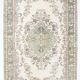 6x10 Beige & Green Geometric Pattern Anatolian Vintage Rug, 185x296 Cm