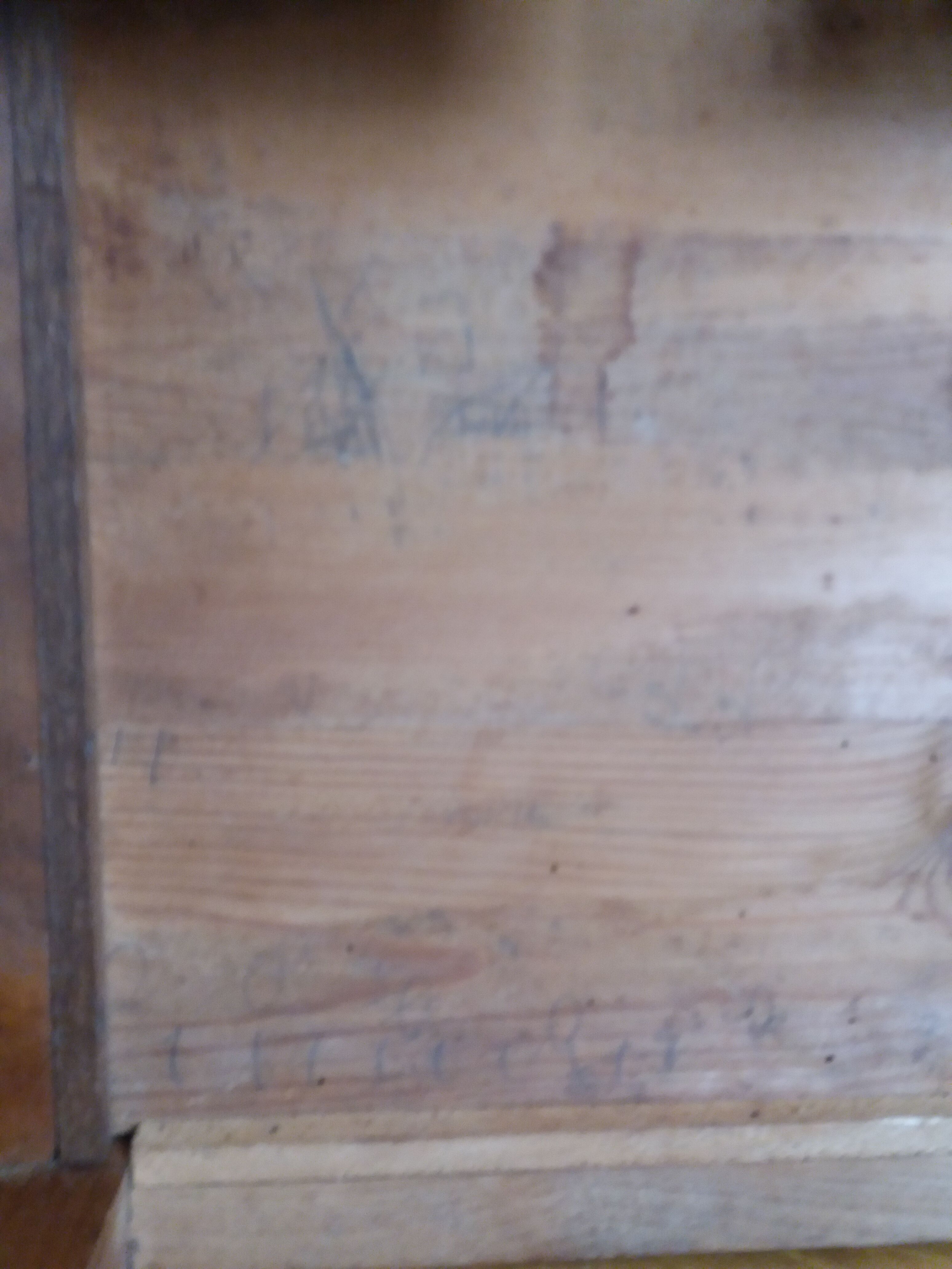 Art deco wooden bedside table