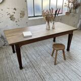 Solid oak farmhouse table 185cm