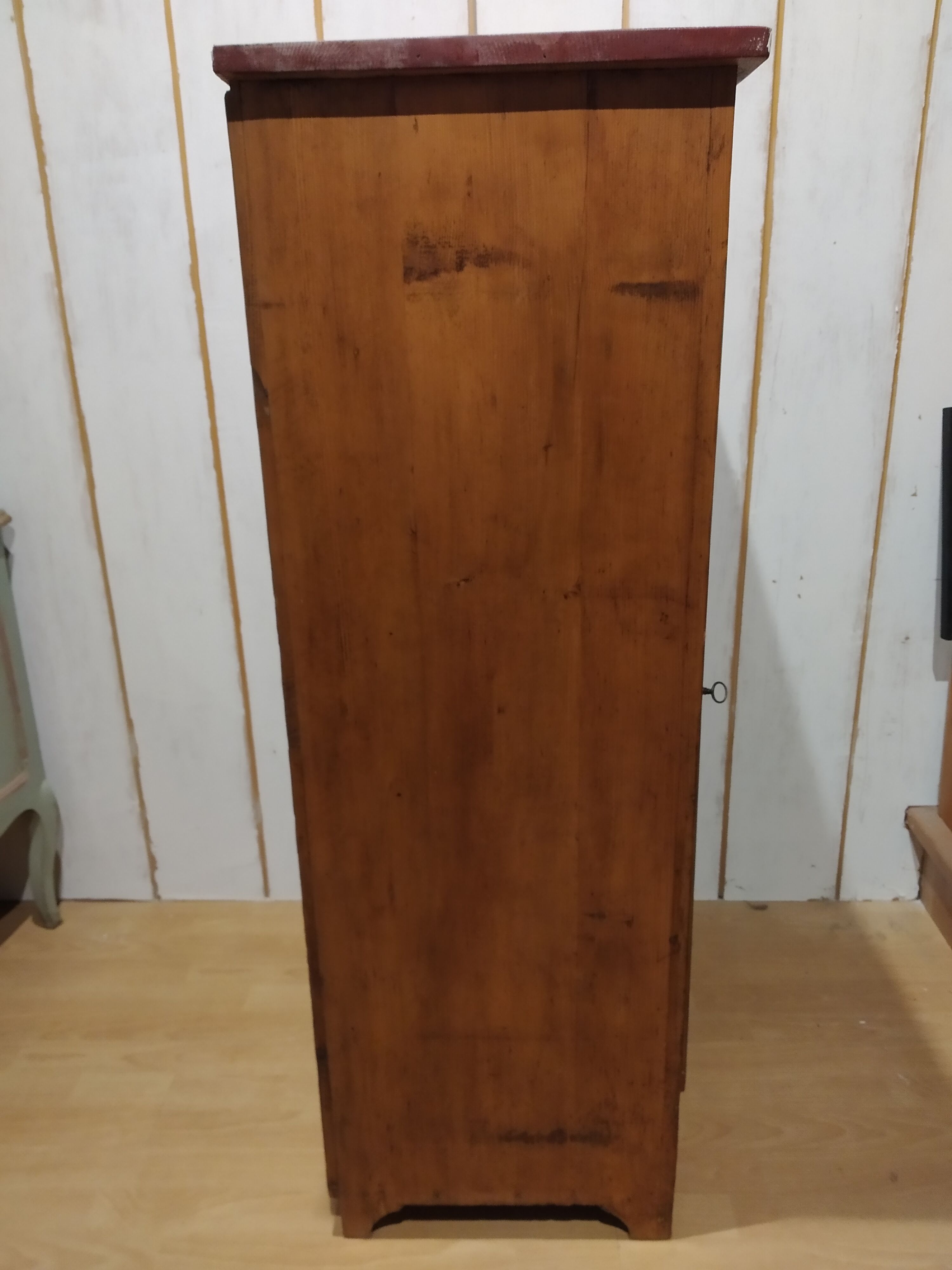 Old furniture jam maker Alsace decor flowers