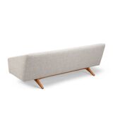Danish midcentury modern ML-90 reupholstered sofa by Illum Wikkelsø for Michael Laursen, 1960s