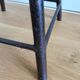 Metal and wood workshop stool industrial style