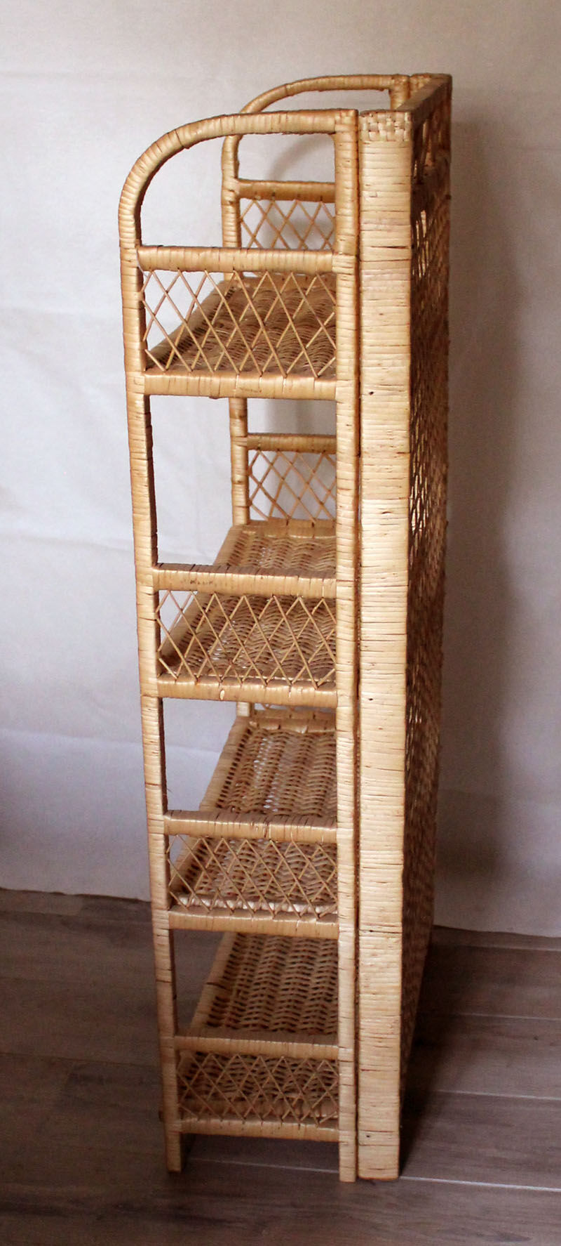 Rattan shelf
