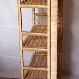 Rattan shelf