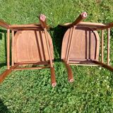 dark wooden bistro chairs