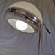 Lampe articulée, plastique et chrome, champignon, style 1970